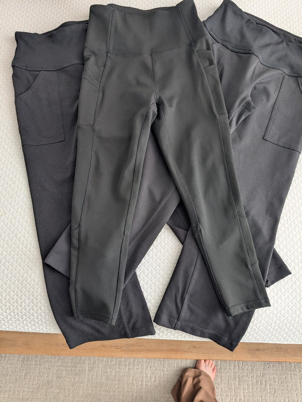 Nicole Miller Sport & Zella Black Performance Leggings — Small and X-Small